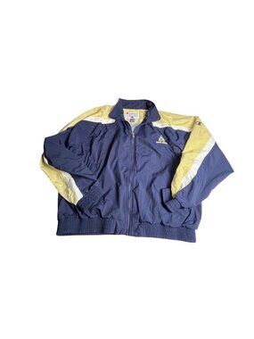 Vintage 90’s Champion Notre Dame Fighting Irish Navy & Gold Track Jacket XL Logo
